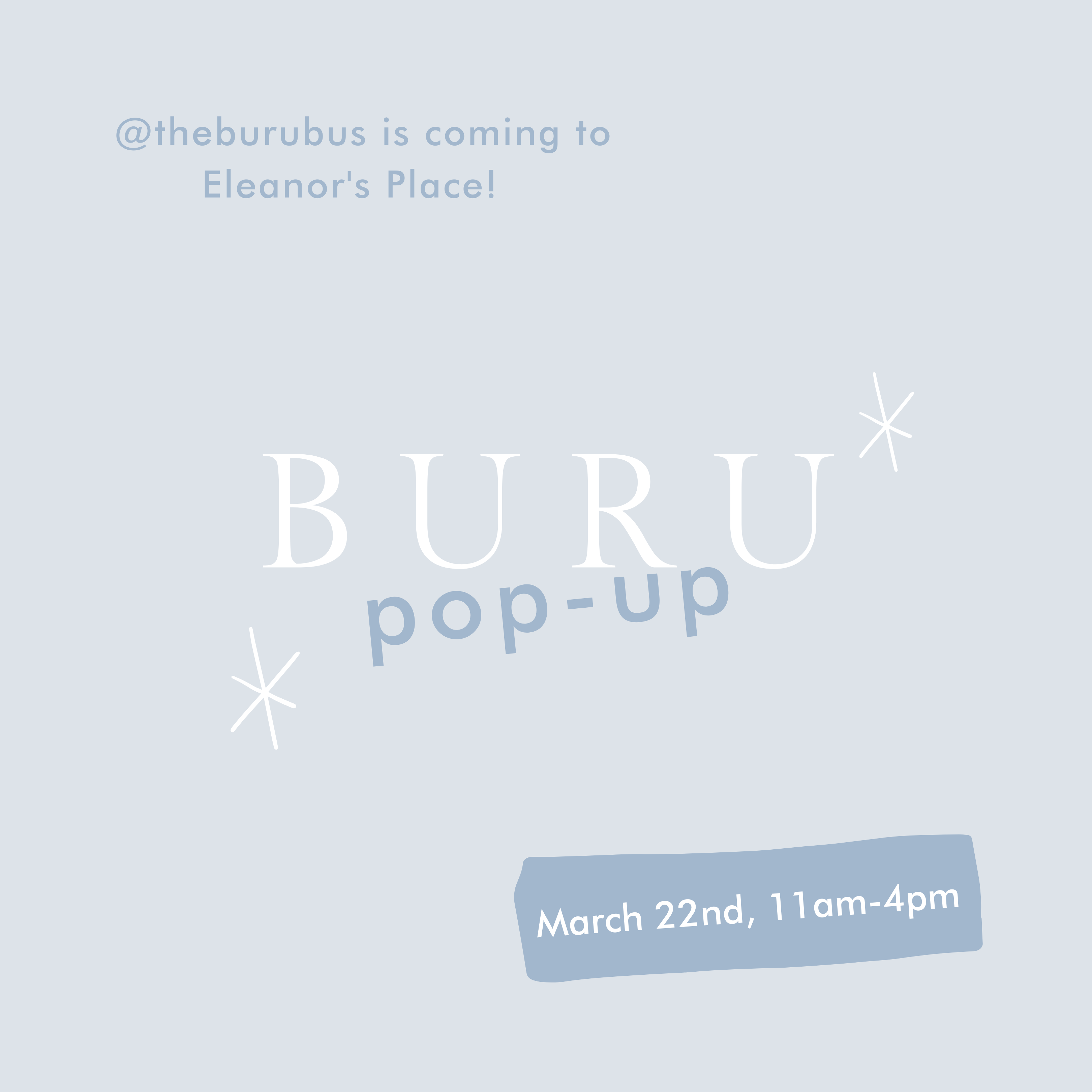 BURU Bus Pop-Up Shop